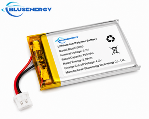 แบตเตอรี่ลิเธียมแบบชาร์จได้ 573040 3.7V 700mAh สำหรับอุปกรณ์สวมใส่อัจฉริยะ พร้อม MSDS - Product Image 1