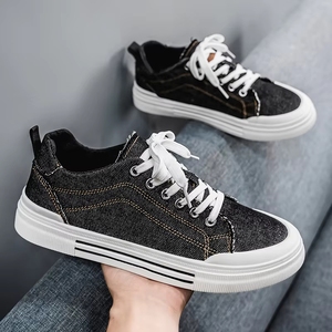 <span class=keywords><strong>Zapatos</strong></span> de Lona Ligeros y Transpirables <span class=keywords><strong>para</strong></span> <span class=keywords><strong>Hombre</strong></span>, Estilo Coreano, Suela Suave, Casuales, de Caña Baja, Planos y Modernos, Verano 2025 - Product Image 2