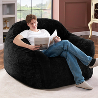 Chaise pouf confortable design spacieux pour salon sans remplissage