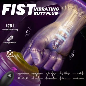 Vibrador de Puño Vibratorio Enorme, Masajeador de Próstata con 10 Modos, de Silicona Suave, Estirador Monstruoso con Base en T de Seguridad, Juguete para Adultos - Product Image 6