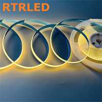 Kit Lampu LED Strip COB Warm White 5V 8mm USB dengan Saklar Sentuh dan Kabel untuk Dekorasi Model Cetak 3D Bambulab, Lampu, Mesin Jahit