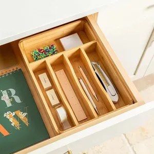 Organizador de gavetas para cozinha, utensílio de cozinha expansível, 9 compartimentos, organizador de talheres, bandeja ajustável