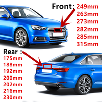 Emblema de 4 anillos ABS para capó delantero y maletero trasero de coche para Audi A3 A4 A5 A6 A7 A1 A2 Q2 Q3 Q4 Q5 Q7 Q8 TT S3 S4 S5 S6 S7