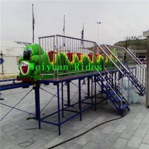 Train miniature Caterpillar Roller Coaster très populaire pour enfants, idéal pour les aires de jeux intérieures et les parcs d'attractions familiaux - Product Image 4