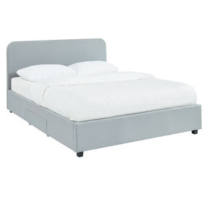 Cama doble tapizada suave Marco de cama tamaño King y Queen de alta calidad Muebles de dormitorio bonitos - Product Image 2