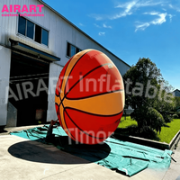 Ballon de basket en PVC pour décoration extérieure, ballon de basket gonflable pour idées de fête