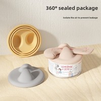 Couvercle universel réutilisable en TPE écologique pour boîte de conserve pour animaux de compagnie, avec ouvre-boîte et cuillère, couvercle hermétique pour conserver la fraîcheur des aliments humides pour chats et chiens en extérieur