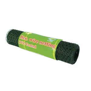 Alambre de hierro Hexagonal recubierto de PVC, malla de alambre para pollo, aves de corral, cercado de jardín, Red de Hierro, gran oferta