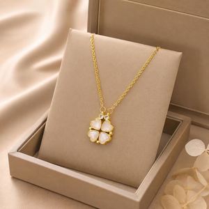 Non-Tarnish 18K Gold Plated Stainless Steel Link <b>Chain</b> Zircon Cross Heart Butterfly Pendant Women's Pearl Necklace Jewelry Gift - Product Image 3