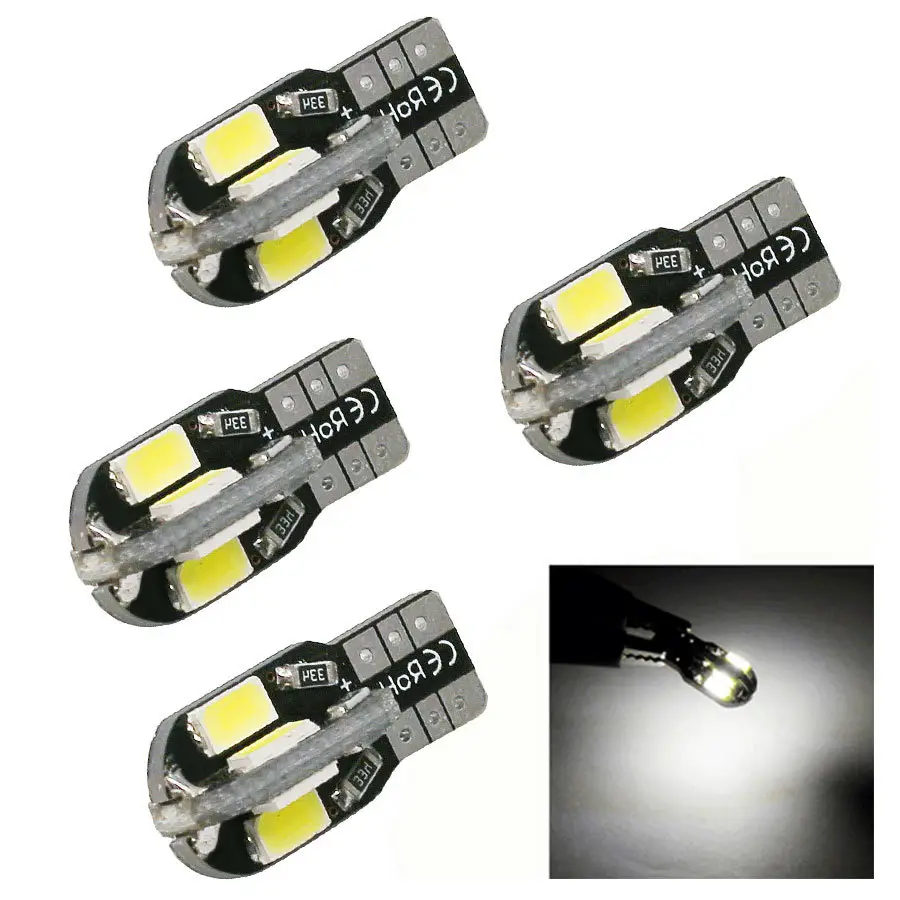 Canbus T10 5730 8SMD 194 W5W accesorios de Interior de coche Auto bombilla Led T10 CANBUS Lámpara de lectura sin error