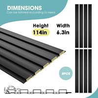Panneaux muraux et de plafond Akupanel WPC pour décoration intérieure, lames acoustiques en bois et bambou, panneaux muraux WPC pour chambres d'hôtel