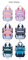 Sac à dos scolaire imperméable de style britannique tendance avec fermeture éclair pour étudiants, grande capacité, bretelles arquées – Conception portable