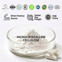 Poudre de cellulose microcristalline certifiée casher et halal, cellulose microcristalline MCC en poudre 102 pour remplissages de capsules