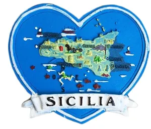 Nhựa Sicily ý 3D nam châm tủ lạnh lưu niệm du lịch