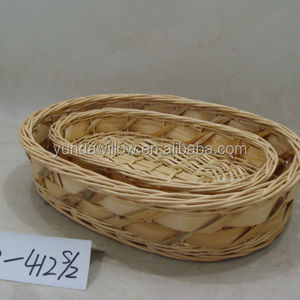 Rettangolare Cesto di <span class=keywords><strong>Vimini</strong></span> Vassoio Tessuto di <span class=keywords><strong>Vimini</strong></span> All'aperto Picnic <span class=keywords><strong>Vassoi</strong></span> - Product Image 1