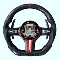 Volant sport en fibre de carbone pour BMW Série 3, 4, 5, X5 (F30, F10, F15, F16, F06, F32, F26, F25, E46, E36, E, F Series)