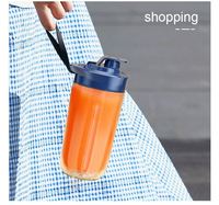 Mini Presse-Agrumes Électrique Portable de Haute Qualité 400ml, Mixeur de Voyage Rechargeable USB avec Lames PC, Tasse Mélangeur, Extracteur de Jus de Fruits Populaire