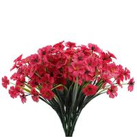 Fleurs artificielles en pot, plante décorative de simulation, panneau mural réaliste personnalisé, fleurs artificielles en vrac pour extérieur