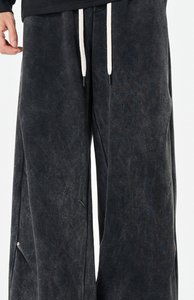 Pantaloni con volant <span class=keywords><strong>e</strong></span> effetto tie-dye. Pantaloni da uomo <span class=keywords><strong>comodi</strong></span>, <span class=keywords><strong>larghi</strong></span>, a gamba dritta <span class=keywords><strong>e</strong></span> ampia con ottima caduta. Pantaloni Casual Versatili da Uomo. - Product Image 3