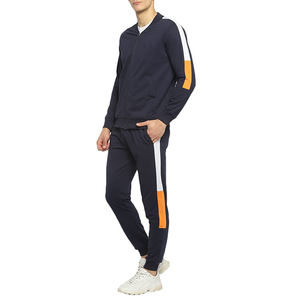 Ensemble de survêtement décontracté pour homme en tissu polaire respirant et léger, couleur unie personnalisée, coupe classique, pour le sport, le jogging et les activités de plein air - Product Image 2