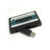 Clé USB Créative en Forme de Cassette – 1 Go, 2 Go, 4 Go, 8 Go, 16 Go, 32 Go, 64 Go, 128 Go – USB 2.0 – Logo Personnalisé – Cadeau Promotionnel Rétro – Vente en Gros