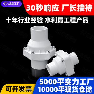 Clapet anti-retour Dumei en PVC 90-110 mm, structure à une seule palette, pour alimentation en eau, type traversant - Product Image 3