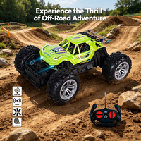 LK Toys Véhicule tout-terrain télécommandé 2,4 GHz 4 canaux à 4 roues avec finition électrolytique pour enfants, idéal pour les jeux en extérieur