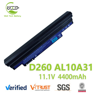 AL10A31 AL10B31 แบตเตอรี่แล็ปท็อปสำหรับเอเซอร์ <span class=keywords><strong>Aspire</strong></span> One D255 D257 <span class=keywords><strong>D260</strong></span> D270 522 722 เกตเวย์ LT23 LT25 LT27 LT28 ซีรีส์ - Product Image 1