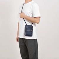 Portefeuille de cou extérieur à fermeture éclair en PU avec protection RFID, sac de voyage pour billet d'avion, passeport, anti-radiation, porte-cartes de téléphone portable