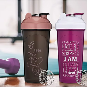 Özel Logo çevre dostu plastik siyah çalkalayıcı şişe serigrafi baskı ile Fitness salonu spor <span class=keywords><strong>Protein</strong></span> ve su kullanımı için - Product Image 5