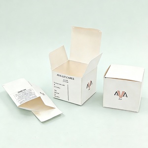 White Cardboard <b>Box</b> <b>Foldable</b> Paper <b>Box</b> for Candle Affordable and Convenient Saves Shipping Cost and Space Customizable Size - Product Image 1