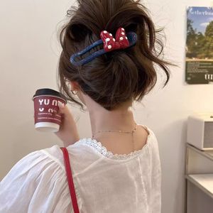 Nuevo lazo rojo de Mickey para mujer, de alta gama, con diseño de una sola pieza para el cabello, para rascar la parte trasera de la cabeza, venta al por mayor. - Product Image 6