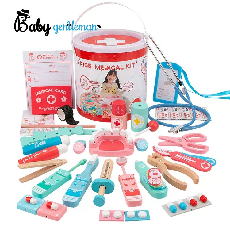 Лидер продаж, докторская ролевая игра, деревянный медицинский набор, игрушка для детей Z10593D