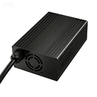 Chargeur rapide de batterie au lithium 67,2 V 5 A avec boîtier métallique 16S pour vélo électrique et trottinette 60 V, prise US 300 W, fiche IEC