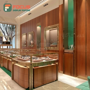 Fabricant d'armoires de présentation de bijoux minimalistes sur mesure, vitrine en verre pour magasin de marque, surface polie - Product Image 6