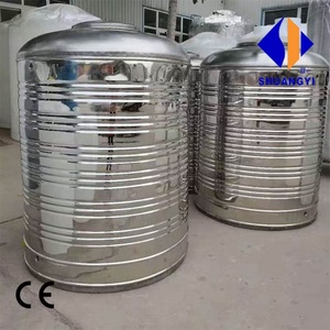 Réservoir d'eau rond en acier inoxydable SUS304 de 1m3 1000L avec isolation en PU de 50mm pour système de chauffage <span class=keywords><strong>solaire</strong></span> domestique - Product Image 2