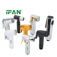IFAN Douchette WC à jet ergonomique en plastique, pour hygiène musulmane et confort