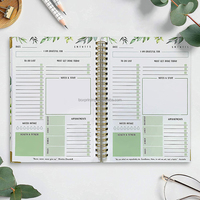 Textura de mármol personalizada, planificador diario y planificador para entrenamientos, venta al por mayor