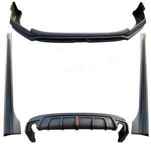 New 2022-2023 for for Bumper Kit Front Lip Rear Lip Side Skirts Plastic Screw-On Face Kit - Product Image 1