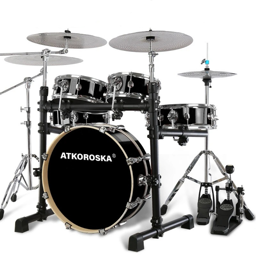 Black + D60 Muted (5-Drum 4-Cymbal)
