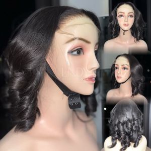 Perruque en cheveux naturels de haute qualité, perruque à fermeture frontale, noir clair, 100% cheveux humains vietnamiens - Product Image 3