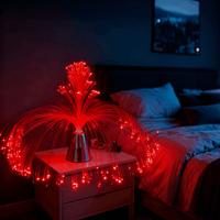 Lumière d'ambiance LED à fibre optique à dégradé multicolore, pour fontaine, décoration intérieure, veilleuse, fournie directement par l'usine