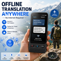 Dispositivo Traductor de Idiomas Portátil con IA, 142 Idiomas, Traducción por Voz y Foto, Traductor Offline para Viajes y Negocios, OEM