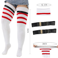 Femmes grande taille grande taille respirant tricoté genou cuisse haute chaussettes livraison directe Hotsell coton acrylique chaussettes d'hiver pour le quotidien