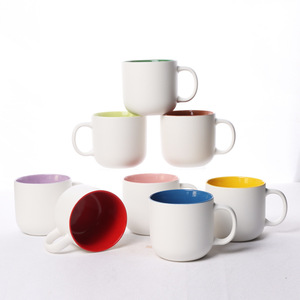 แก้วเซรามิกสองสี ดีไซน์เรียบง่าย ความจุเยอะ เหมาะสำหรับใช้ในบ้าน ไอเดียของขวัญ - Product Image 2