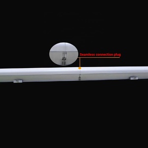 Arquitectura fachada decoración delgado de aluminio llevó la Luz lineal dc24v 12w dmx control barra de luz led rgb 8 pixel 16 pixel 1m - Product Image 3
