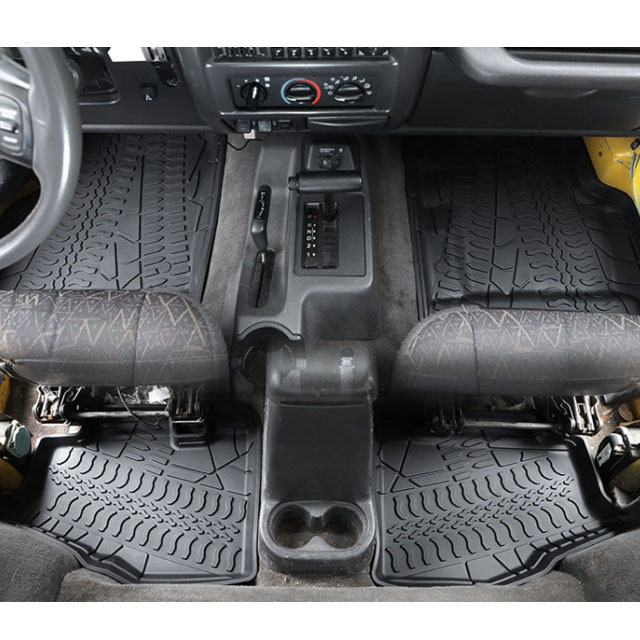 Автомобильные коврики для ног, подкладка для груза, противоскользящие защитные аксессуары для Jeep Wrangler TJ 1997-2006