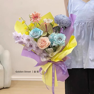 Solid Color Waterproof Ouya Wrapping Paper Bulk Korean Style Flower Bouquet Florist Supplies - Product Image 4