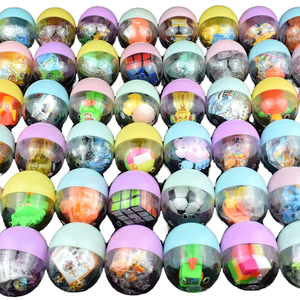 Juguete al por mayor de plástico transparente retorcido para máquina de huevos, máquina de juegos que funciona con monedas, bola de regalo para edades de 5 a 7 años - Product Image 1
