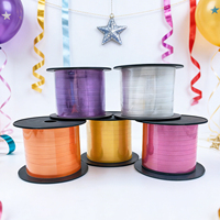 Ruban en PP solide personnalisé, rouleau de 150 m, pour emballages cadeaux floraux, mariage, ballons, Noël, festivals, Halloween, anniversaires